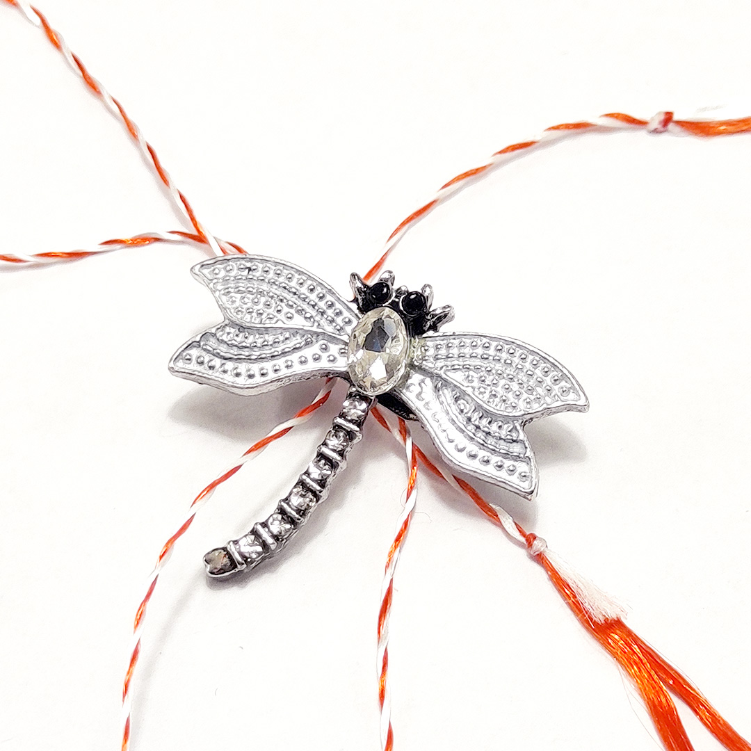 Martisor brosa Libelula colorata si decorata cu pietre sau email - imagine 15