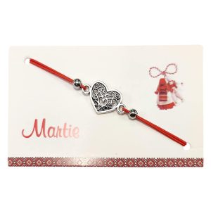 Martisor bratara cu snur rosu reglabil