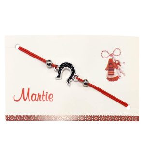 Martisor bratara cu snur rosu reglabil