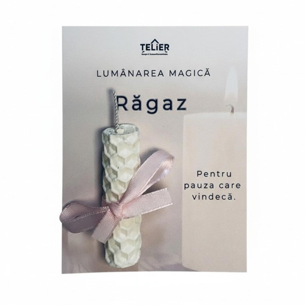 Lumanare magica din ceara de albine - imagine 3